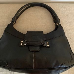 Authentic Tods Black leather hobo